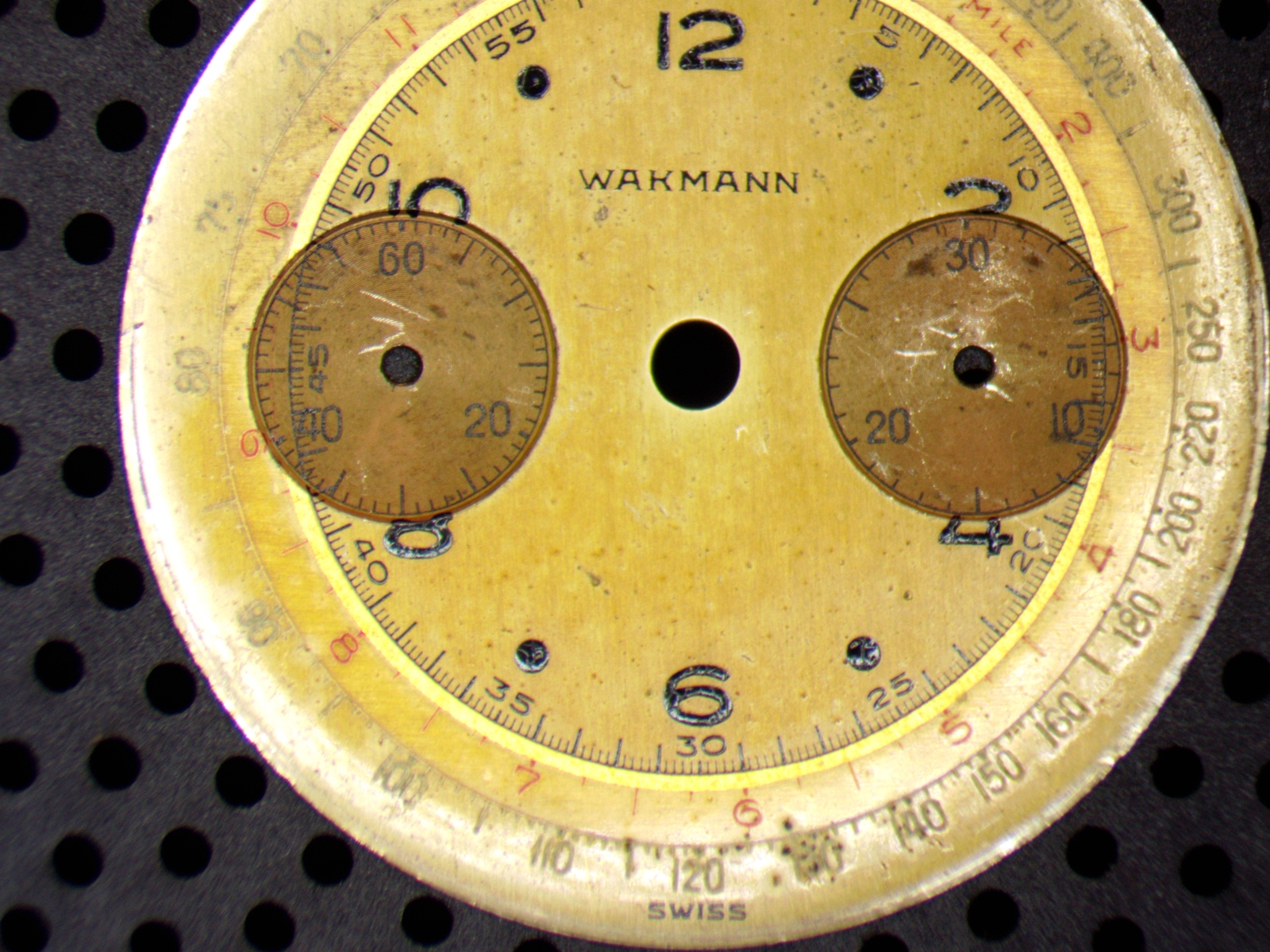 Wakmann dial for Landeron Cal. 48 parts repair