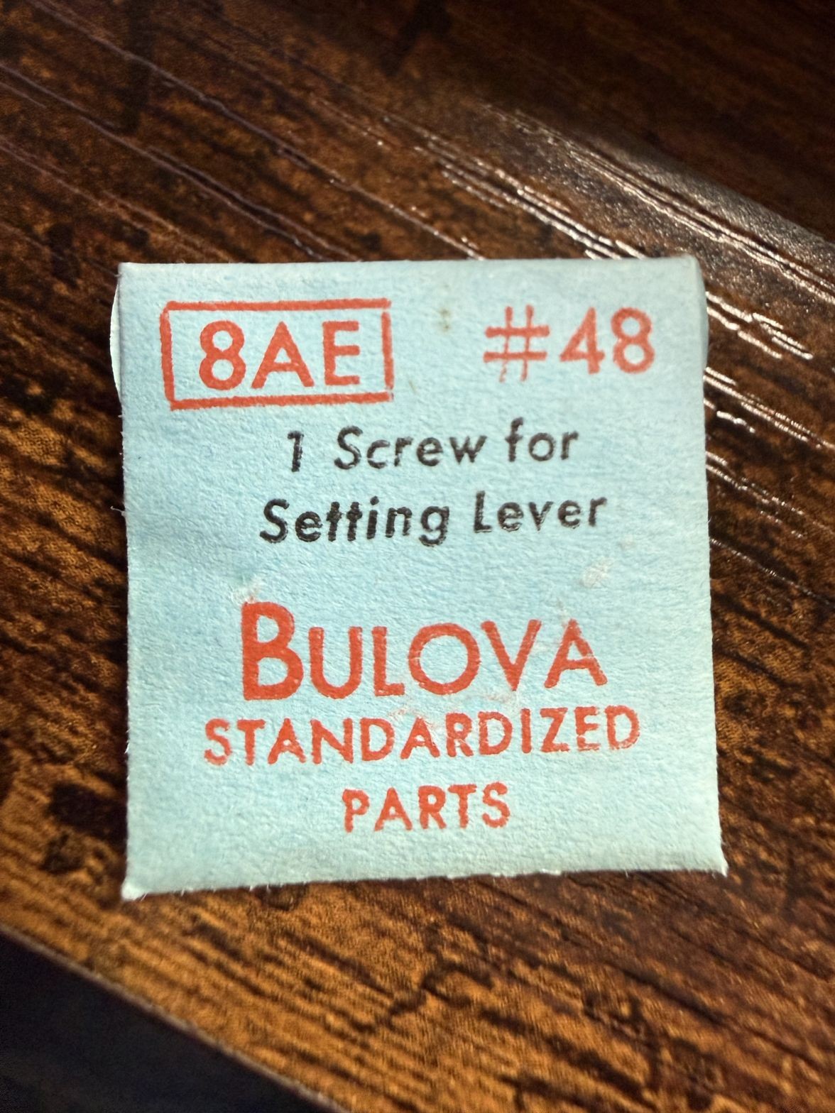 Bulova 8AE #48 Screw for Setting Lever NOS Genuine Vintage Watch Part