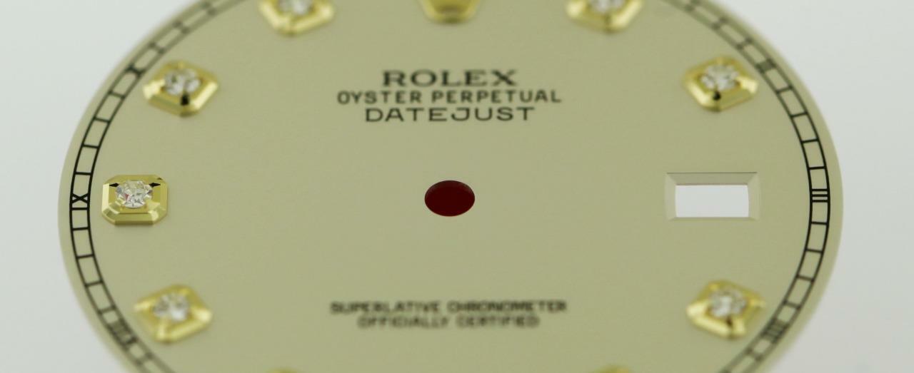 Original Men’s Rolex Datejust II 116303 116333 Ivory Diamond Dial 2/Tone #M2