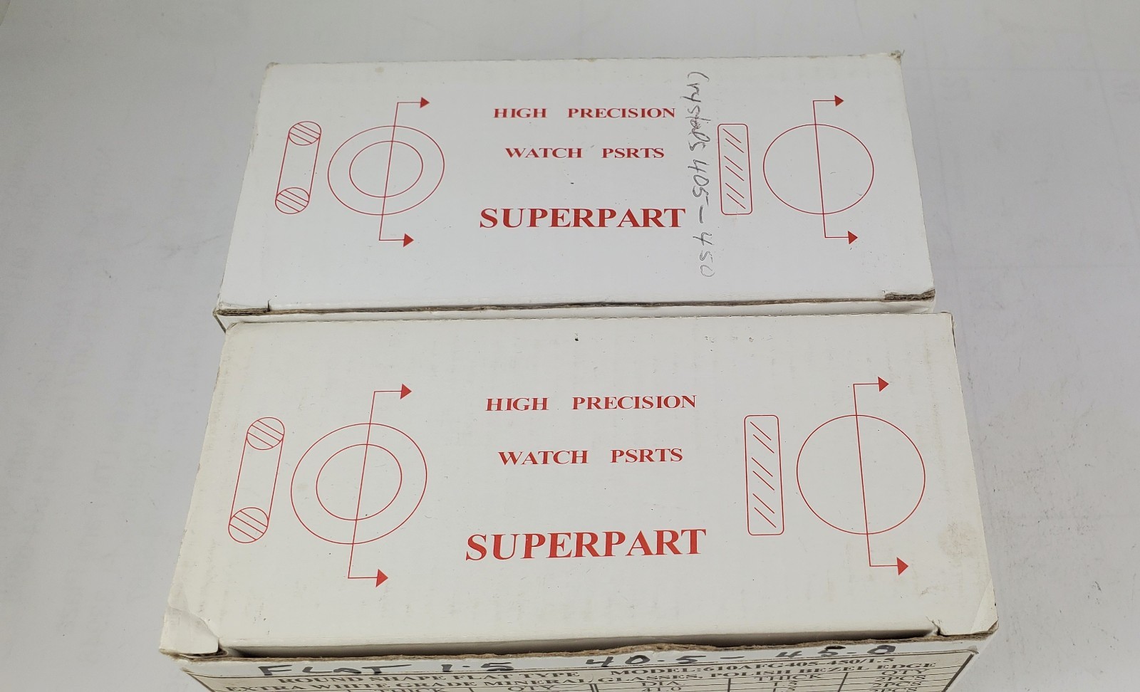 Watchmakers Large Lot of Flat Mineral Watch Crystals 40.5mm – 45.0mm 1.5mm Thick