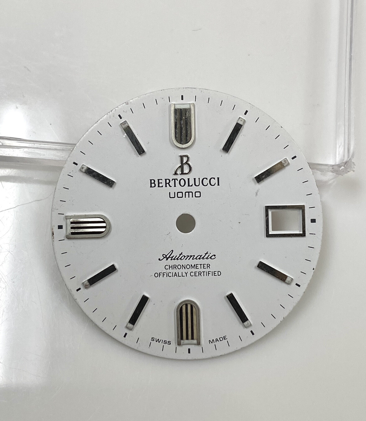 Original Bertolucci Uomo Automatic 28mm White Dial Ref: 884.55.41.10B