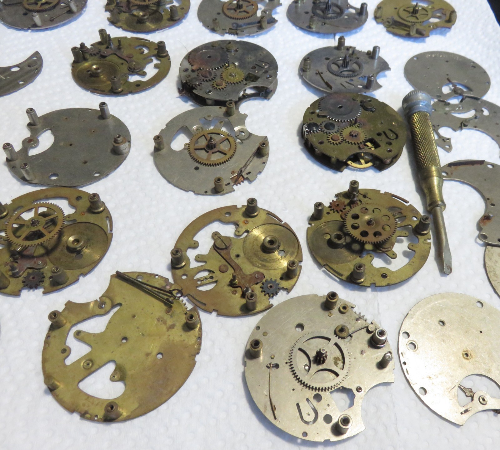 AS IS FOR PARTS LOT ANTIQUE POCKET WATCH PARTS SOME INGRAHAM