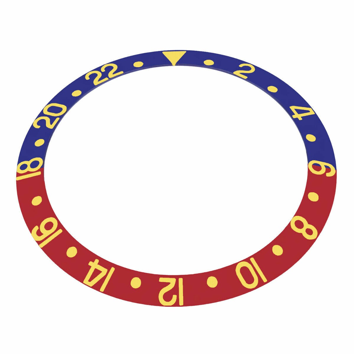 BEZEL INSERT FOR ROLEX GMT 16700 16710 16713 16718 16760 BLUE/RED PEPSI GOLD/F