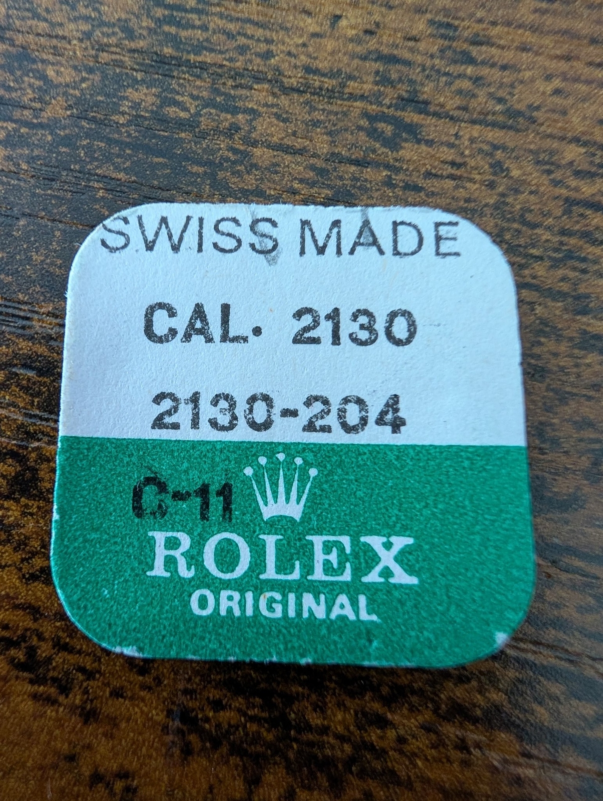 ROLEX-WINDING PINION-FACTORY SEALED-CAL 2130 PART 2130-204