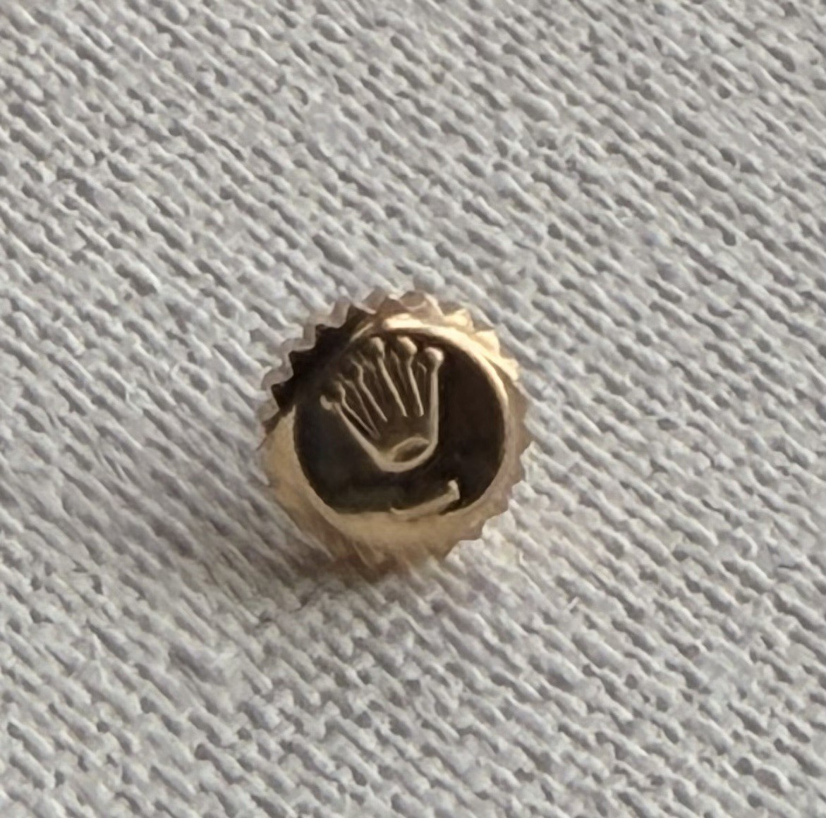 Genuine Rolex 241 24-603-8 Yellow Gold Crown 6mm