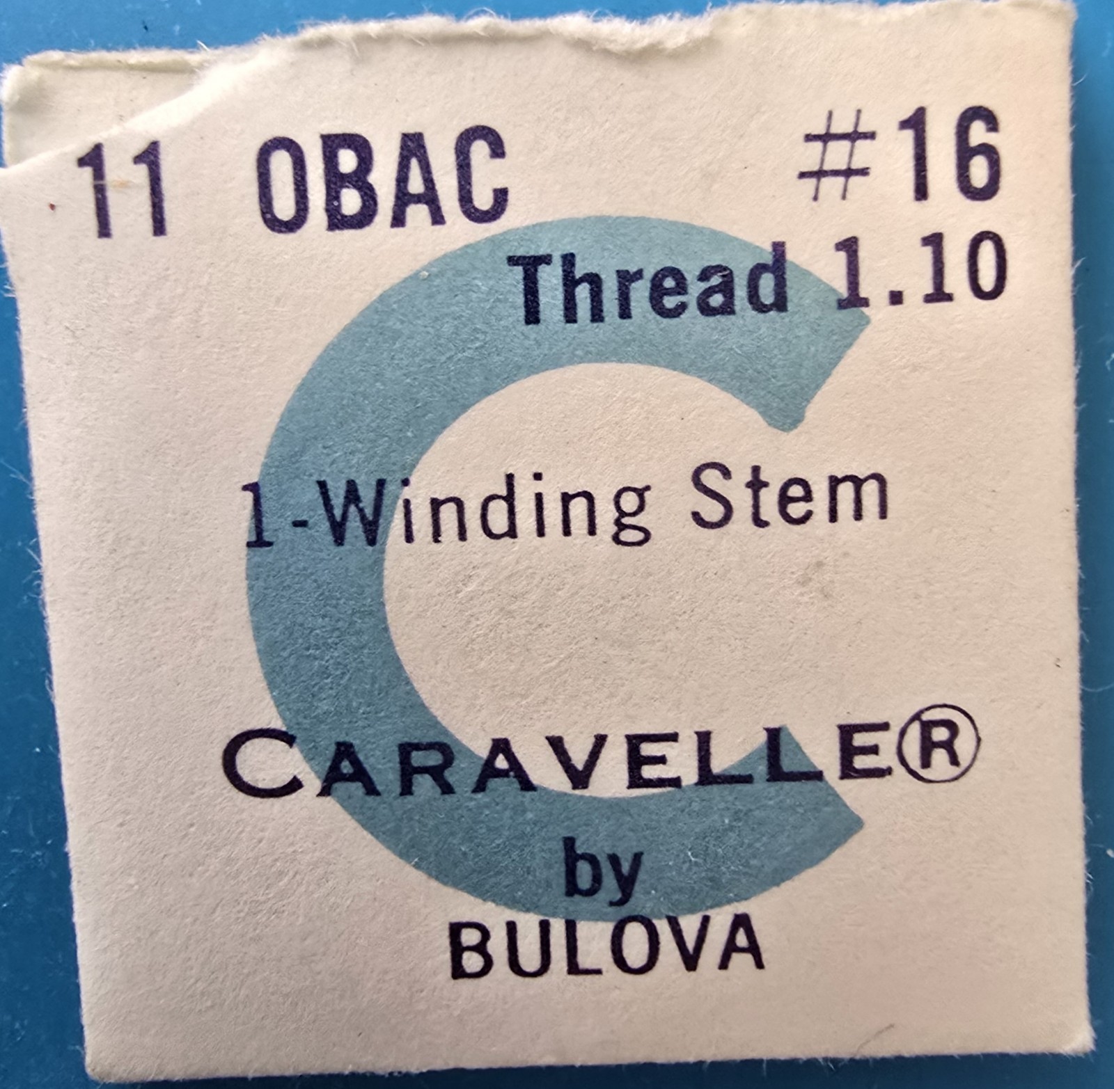 Caravelle Cal. 11OBAC #16A Winding Stem NOS