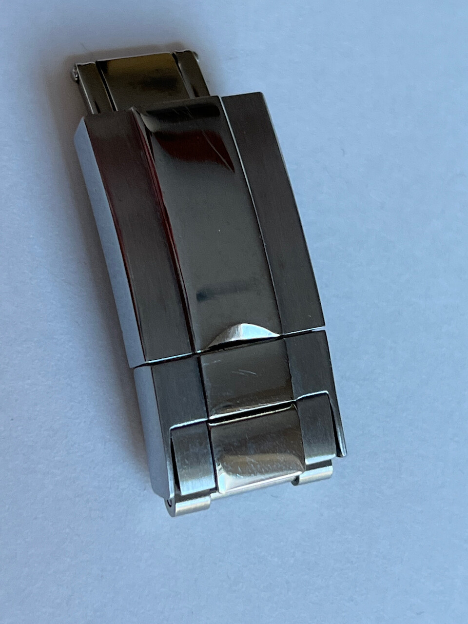 Third party deployant buckle gridlock silver clasp for Rolex Milgauss watch