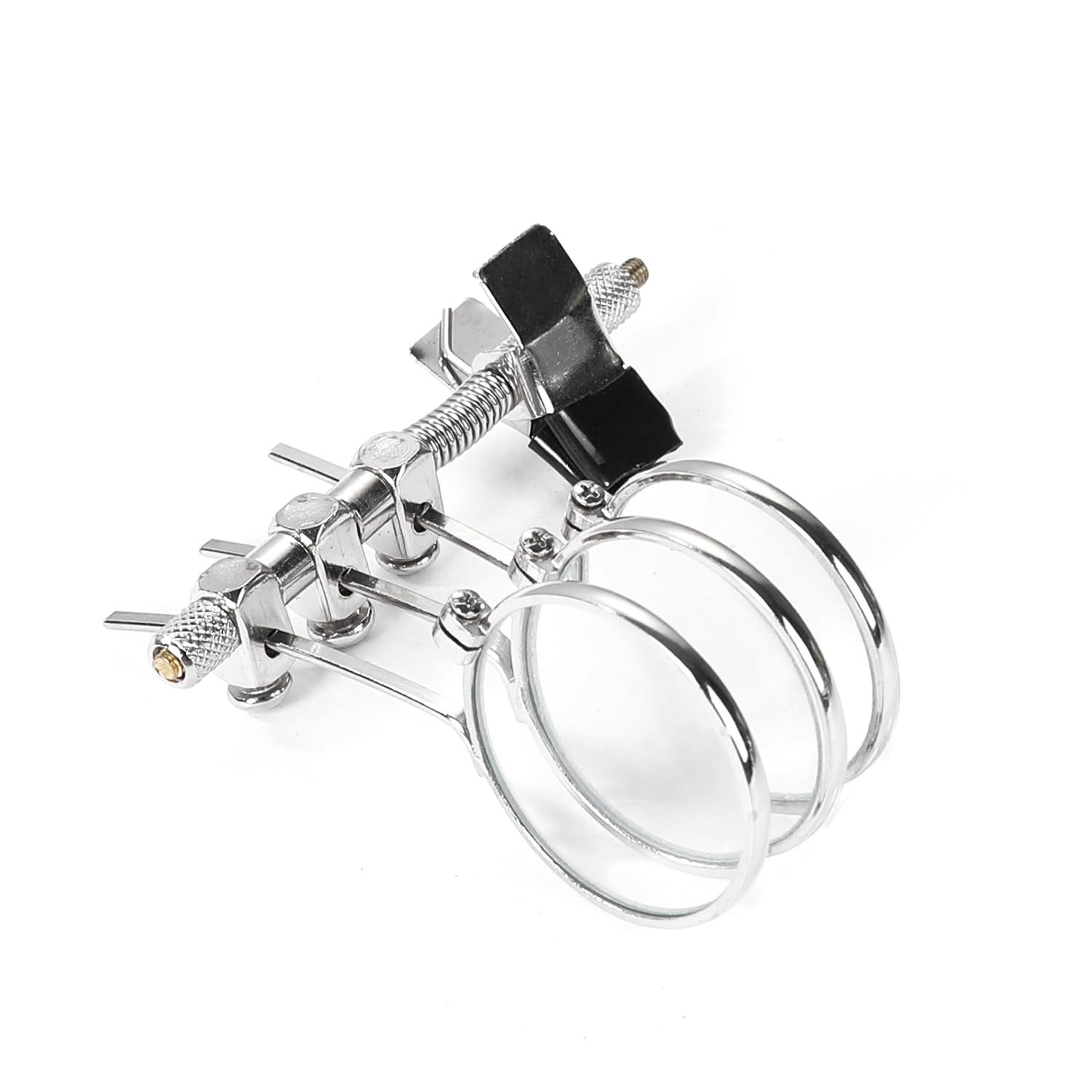Jeweller’s Eye Loupe 3.3X, 6.6X, 9.9X Triple Ocular Loupe Steampunk Lens Clip…
