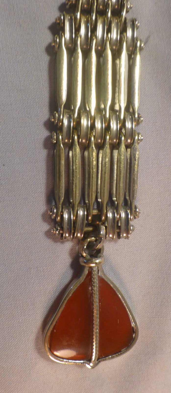 Vintage Pocket Watch Chain with Unique Fob – -BEST OFFER-