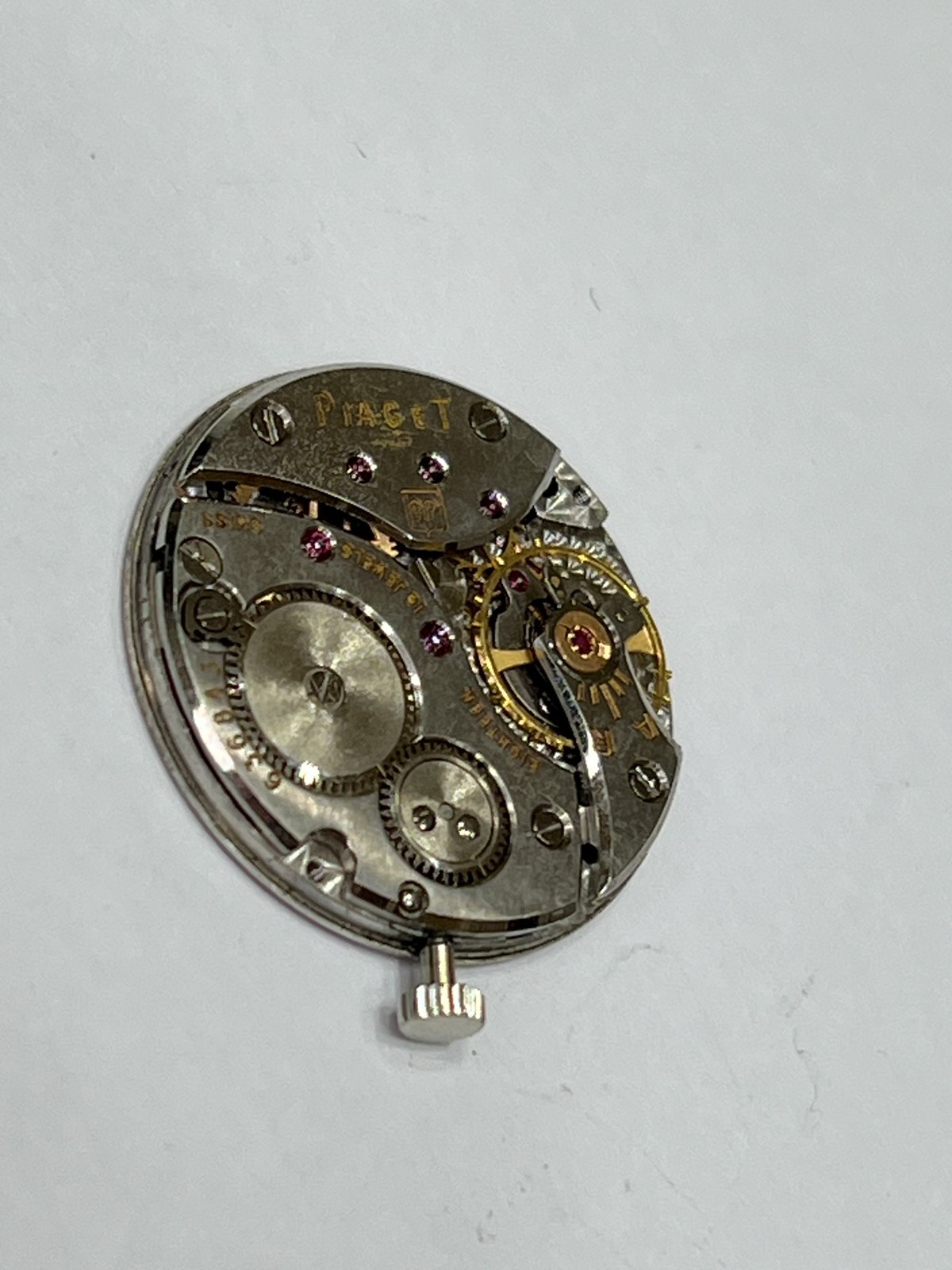 Piaget Manual Cal.9P Dial & Movement & Crown Swiss Made Ultra Thing Running