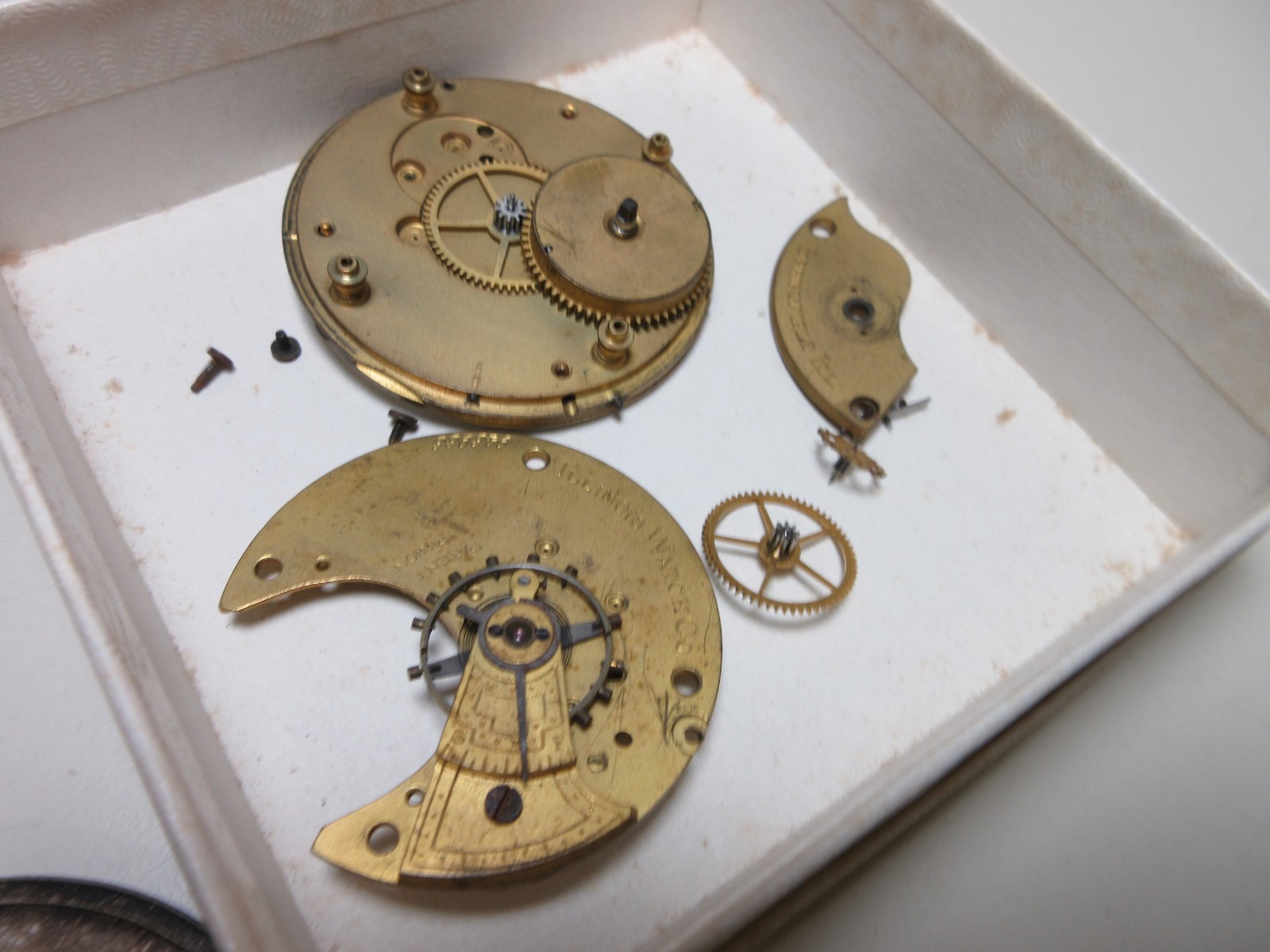 VTG LOT POCKET WATCH WRIST WATCHS MOVEMENTS PAUL DITISHEIM WATCHMAKER PARTS #140