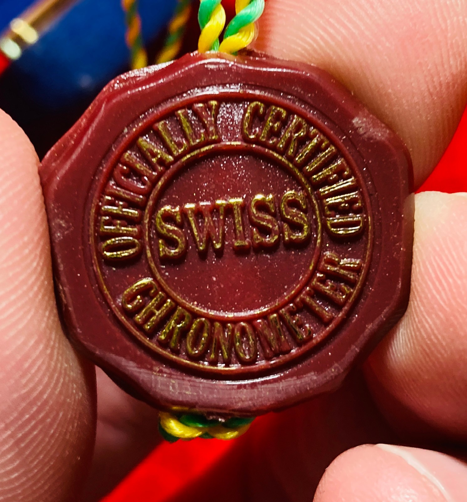 Rolex Red Seal Hang Tag “Frog Foot Hang Tag” 1970s/1980s ORIGINAL-FAIR CONDITION