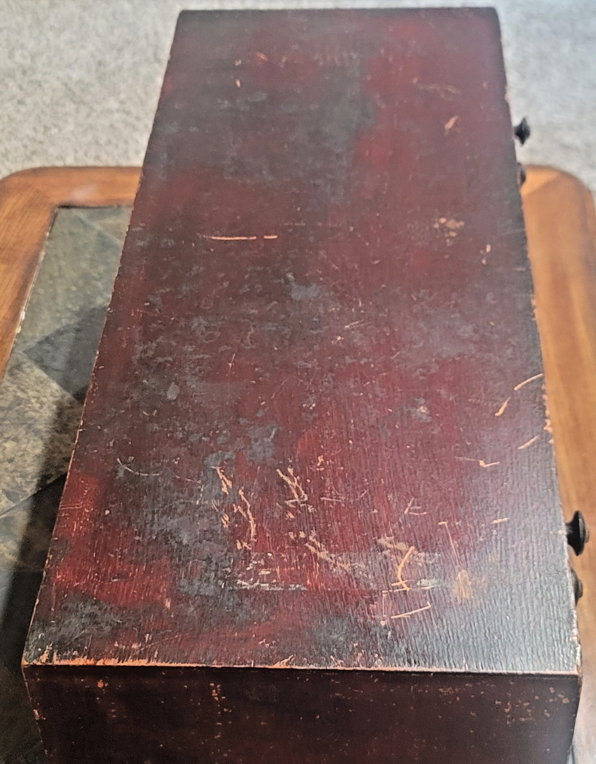 Antique Watchmaker Crystal Cabinet 5 Drawer Wood 1040 Slots Storage Solid Wood