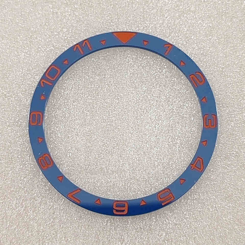 38mm Flat Ceramic Watch Bezel Ring Insert For SUB Watch Case Bezel Modified Part
