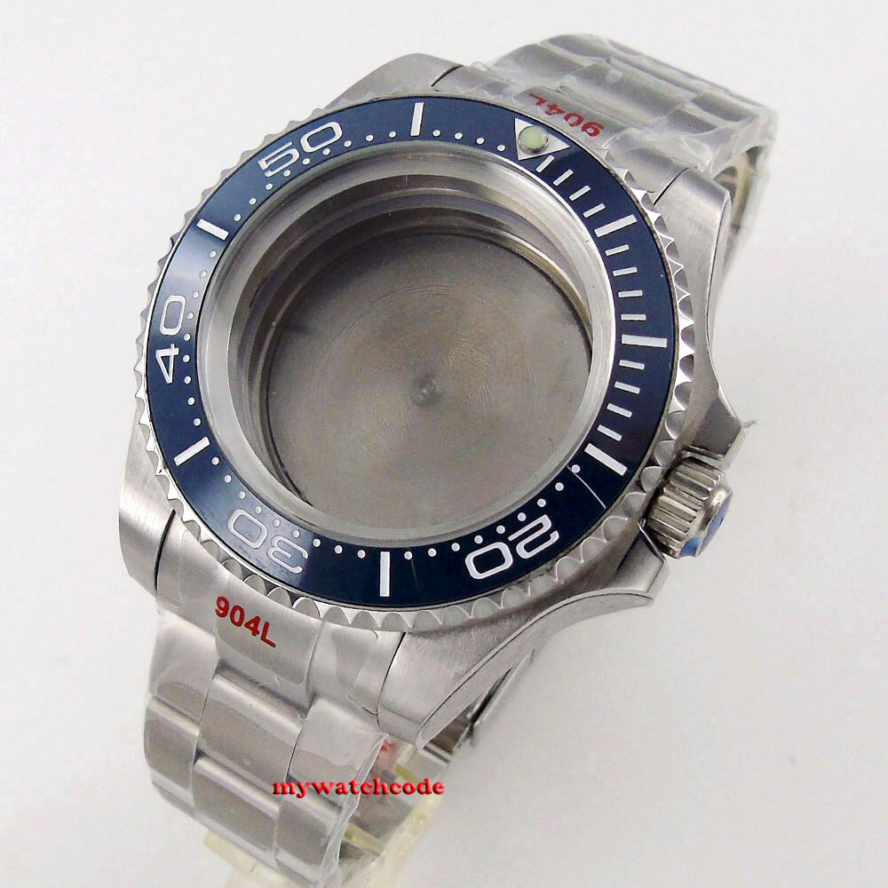 43mm SEA automatic Watch Case Strap fit 2824 2836 2813 8215 NH35A NH36A Movement