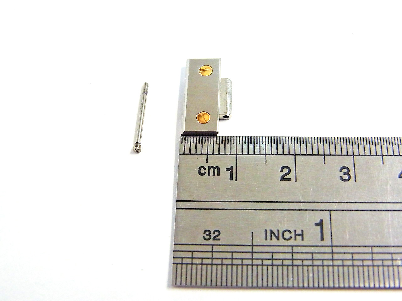 Cartier Santos 16mm Genuine Flat Link 18K Gold SS LM Watch Band Bracelet Parts