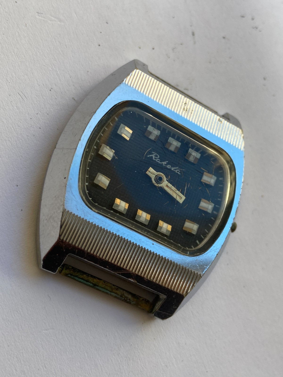 VINTAGE MEN WRIST WATCH PARTS NOT WORKING RAKETA TV CAL 2609 HA USSR