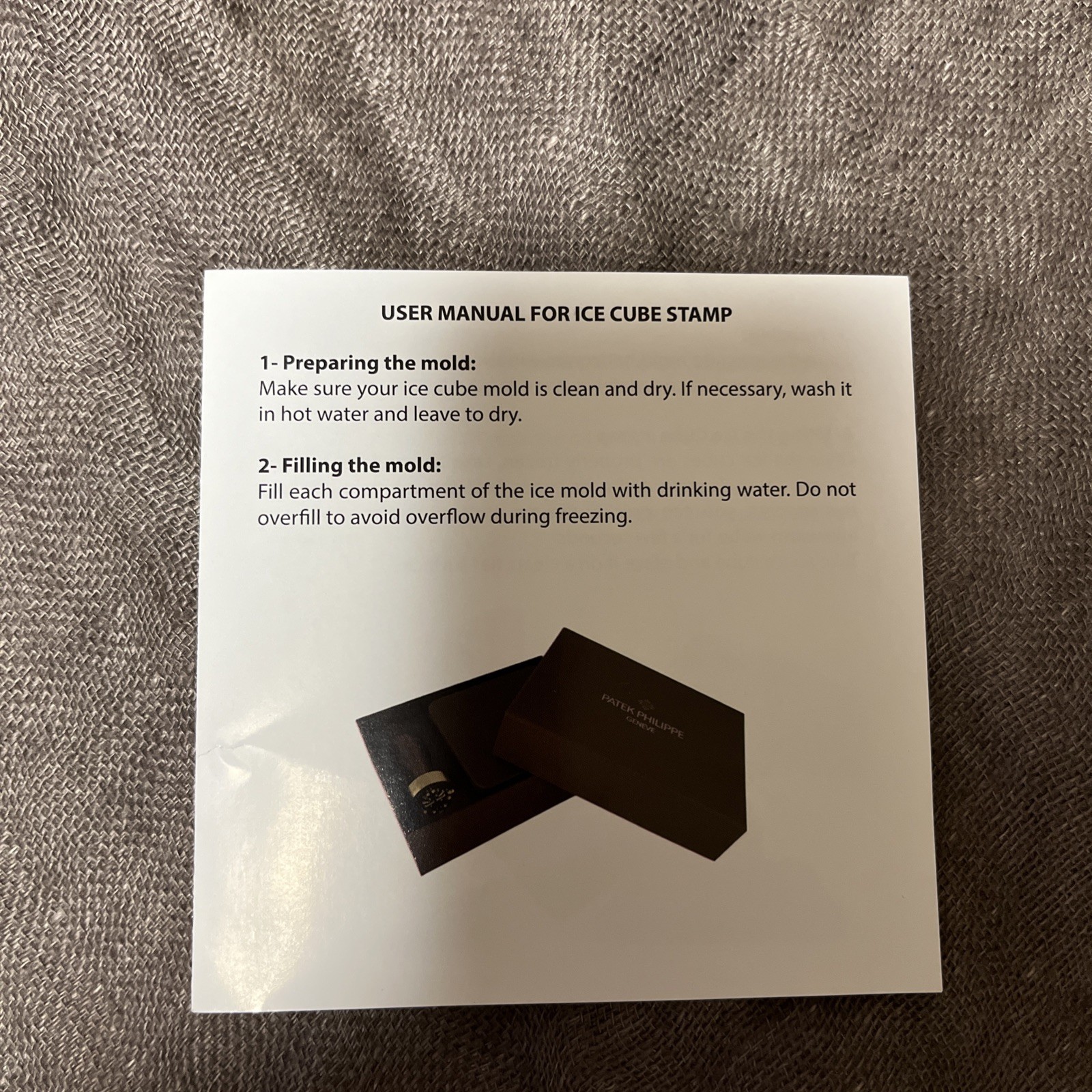 Patek Philippe Ice Cube Stamp Document Stamp Special gift for VIP customers