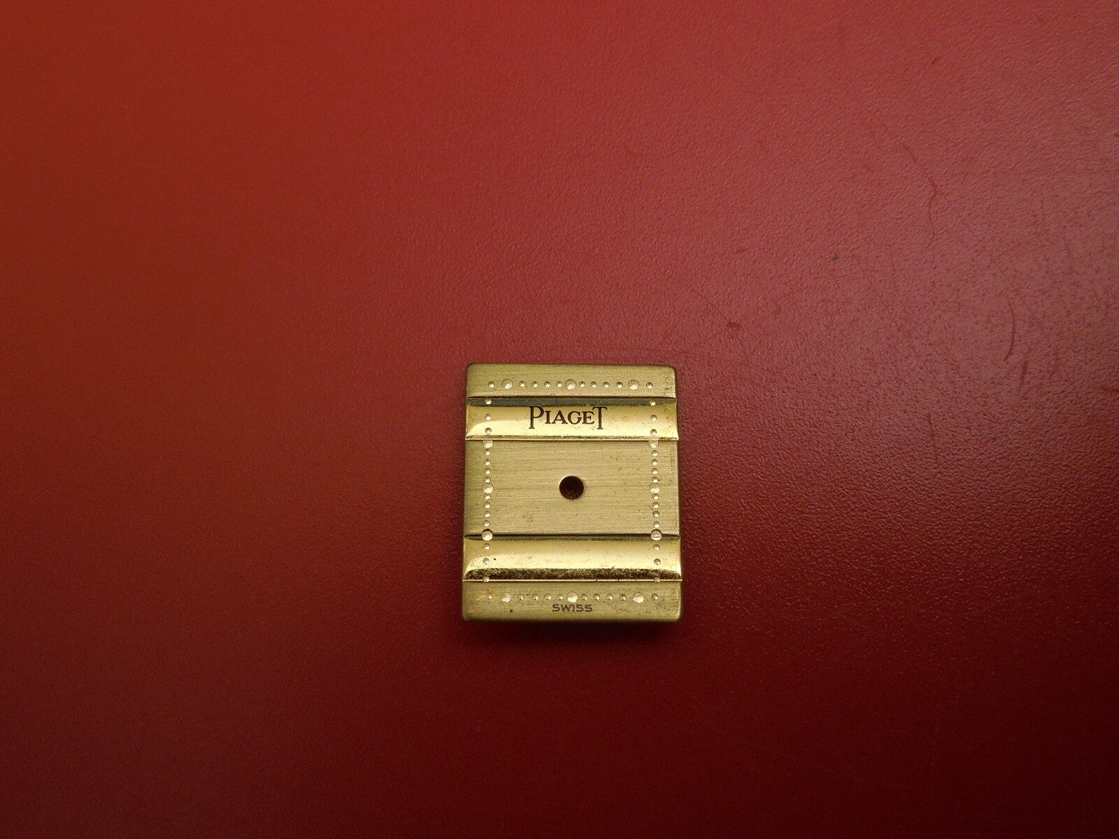100% GENUINE PIAGET CLASSIC POLO MINI TANK GOLD DIAL 10MM WIDE