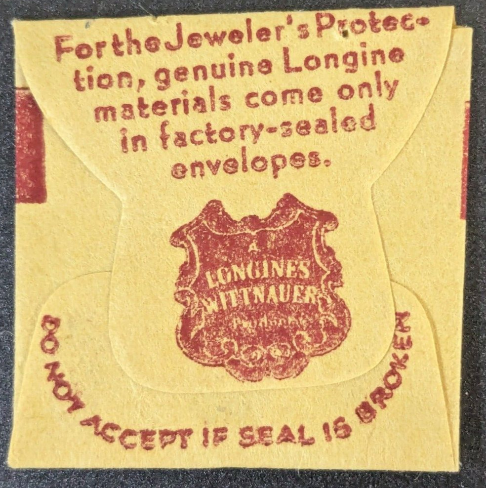 NOS NEW Longines Cal. 280 Incabloc Balance Hole Jewel – Part# 53/54 – Sealed