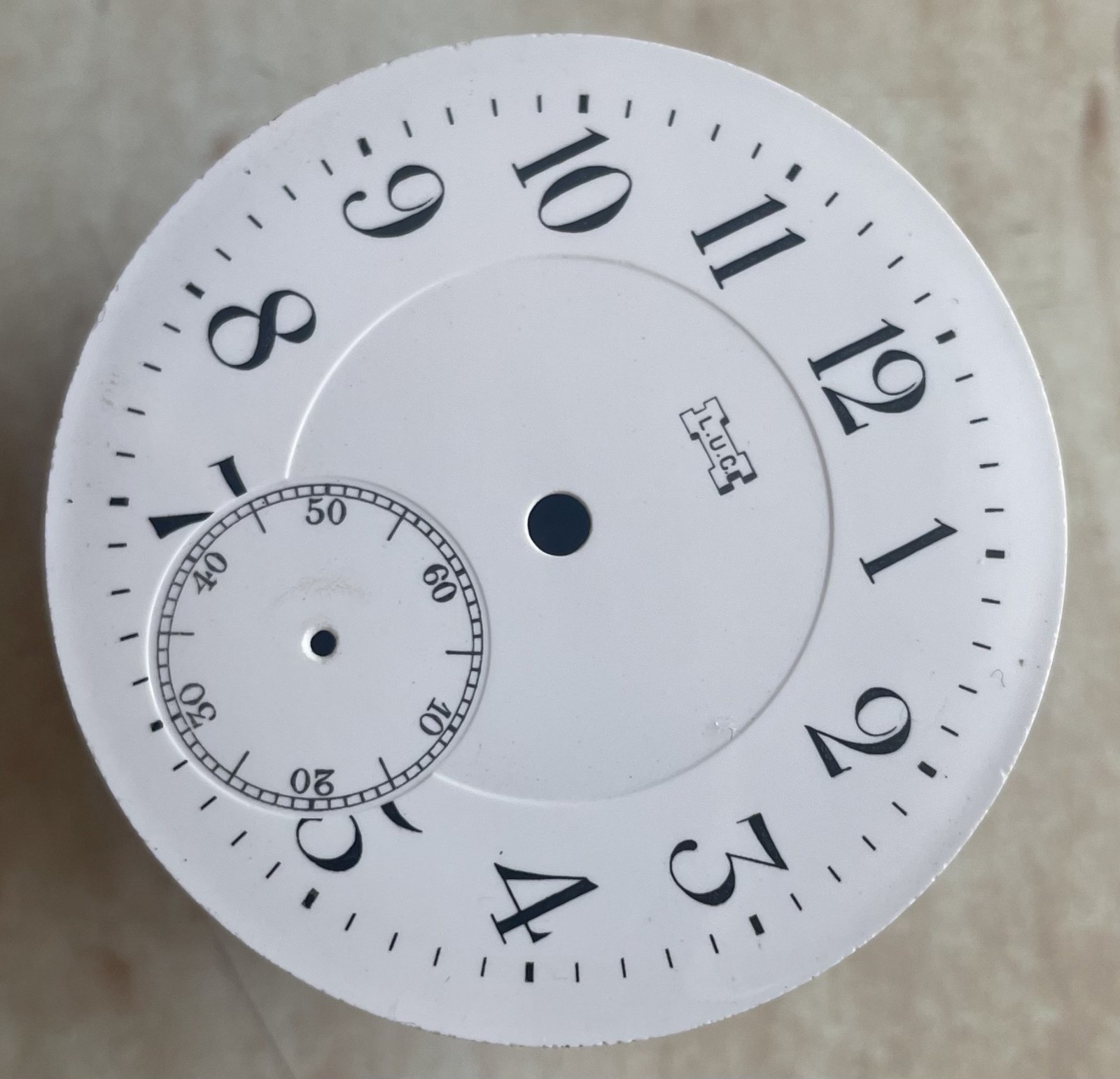 Original Swis Antique Porcelain Dial for Pocket Watch L.U.C Louis Ulysse Chopard
