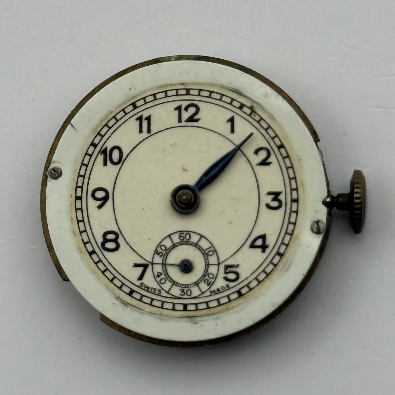 Ebosa Watch Movement Sub Seconds Swiss Manual Wind Vintage Parts Repair 21.9mm