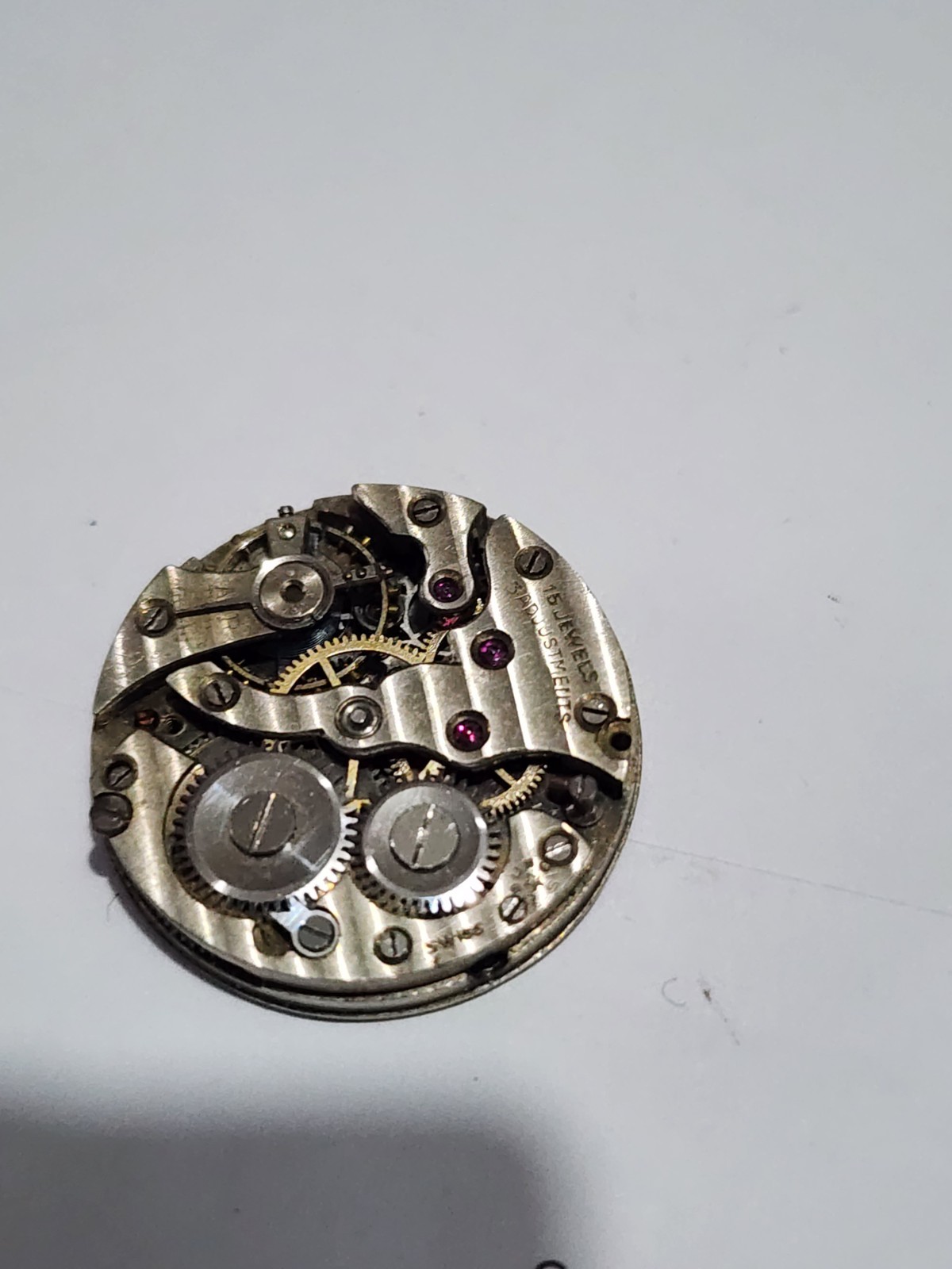 Vintage watch movement, diameter 21mm, dial & Hand, not runs