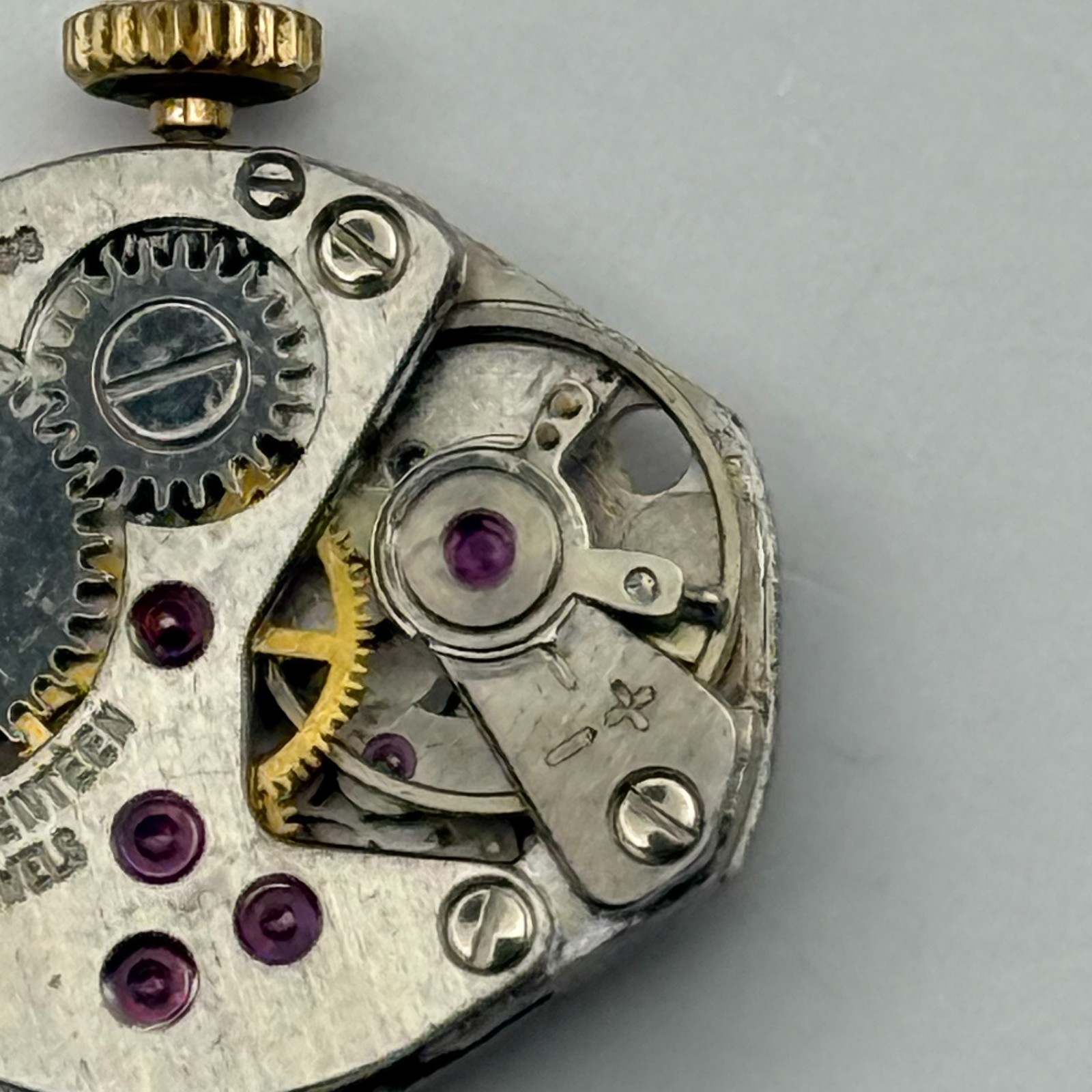 FHF 60 Watch Movement Regency 17 Jewels Swiss Manual Wind Parts Repair 15.3mm