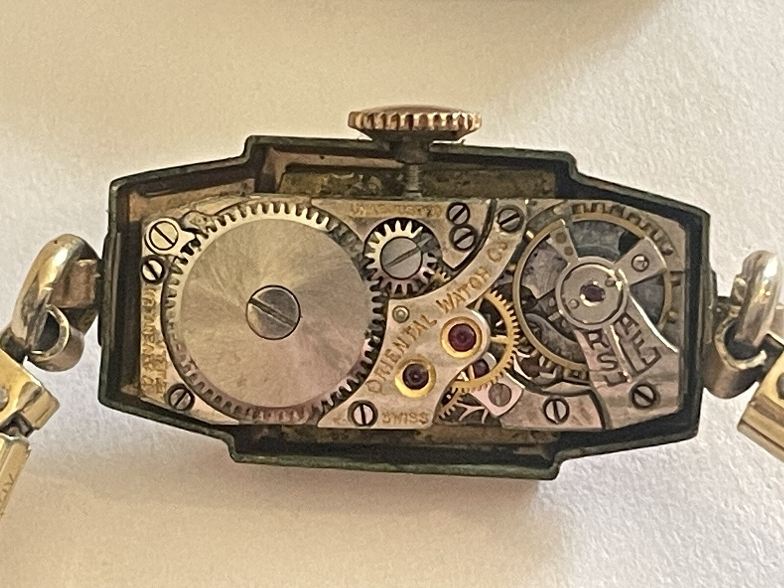 Swiss Simmons Oriental Watch Co. Speidel Watch Runs 🌺🌺