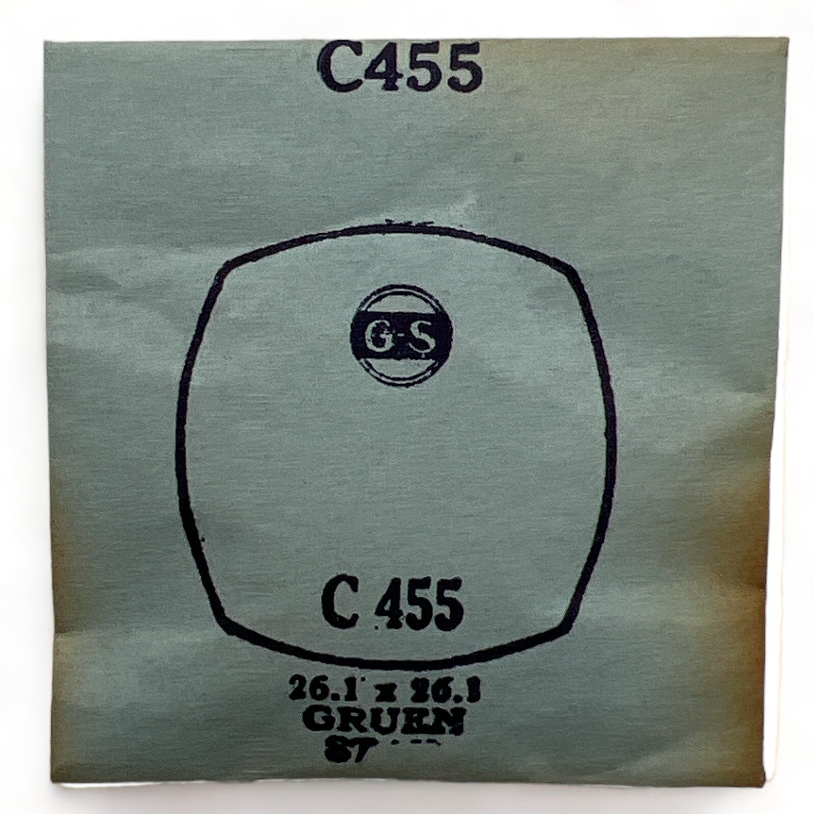 Gruen Watch Crystal x 1 G-S C, Q, S, T, X & Y Style 1930-1960 VTG NOS