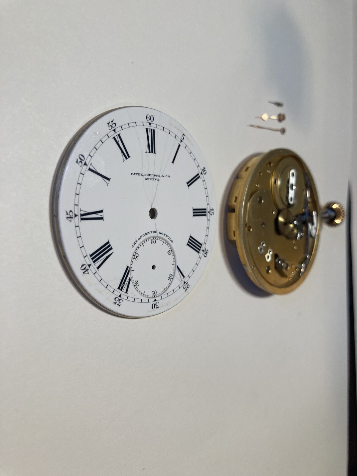 Collectible PATEK PHILIPPE Chronometero Gondolo Swiss Men’s Pocketwatch Movement