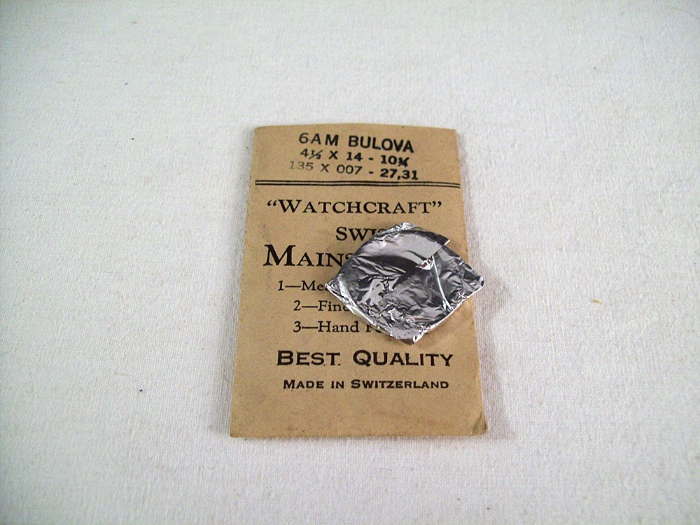 NOS Vintage Bulova Watch Mainsprings – Two – Fit: 6AM, 7AM, 7AL, 7AF, etc.