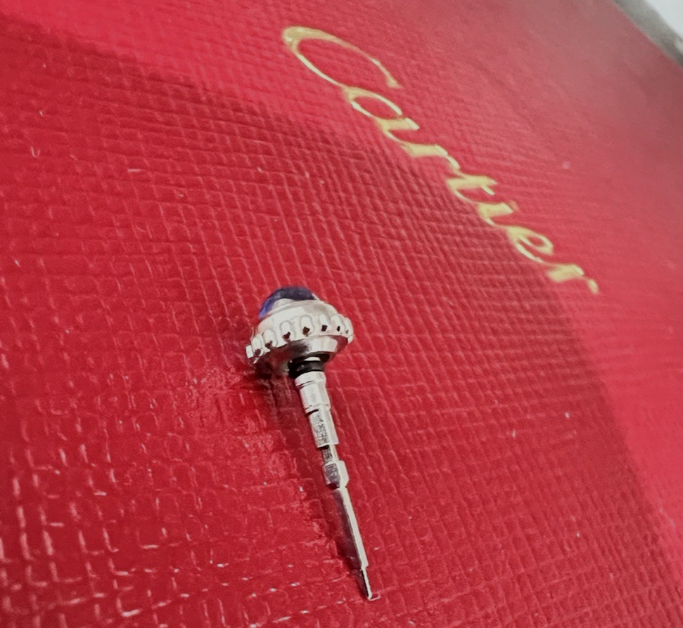 Cartier Watch Crown Must Etc WOMEN’S 18k WHITE Gold 4.42mm Complete Swiss Made