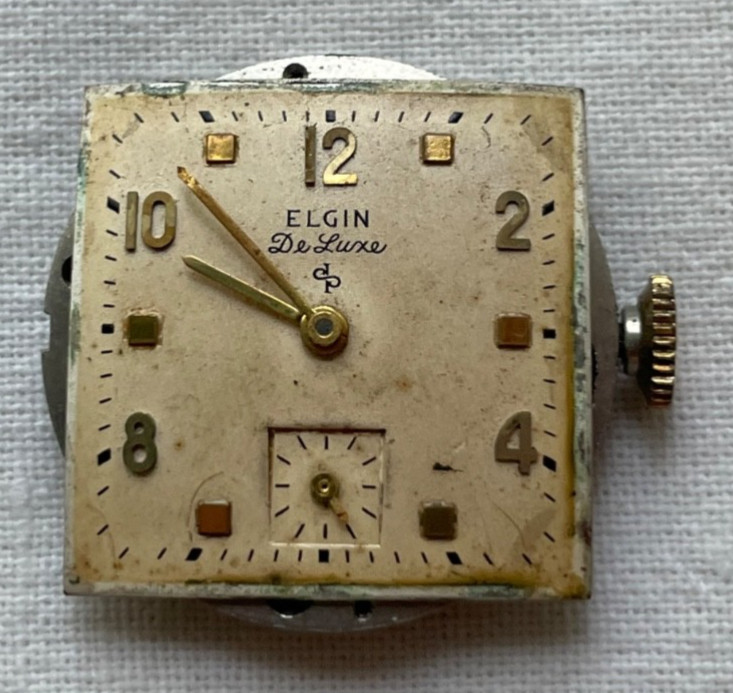Elgin de luxe 555 – movement for mens watch RUNS, lot0308