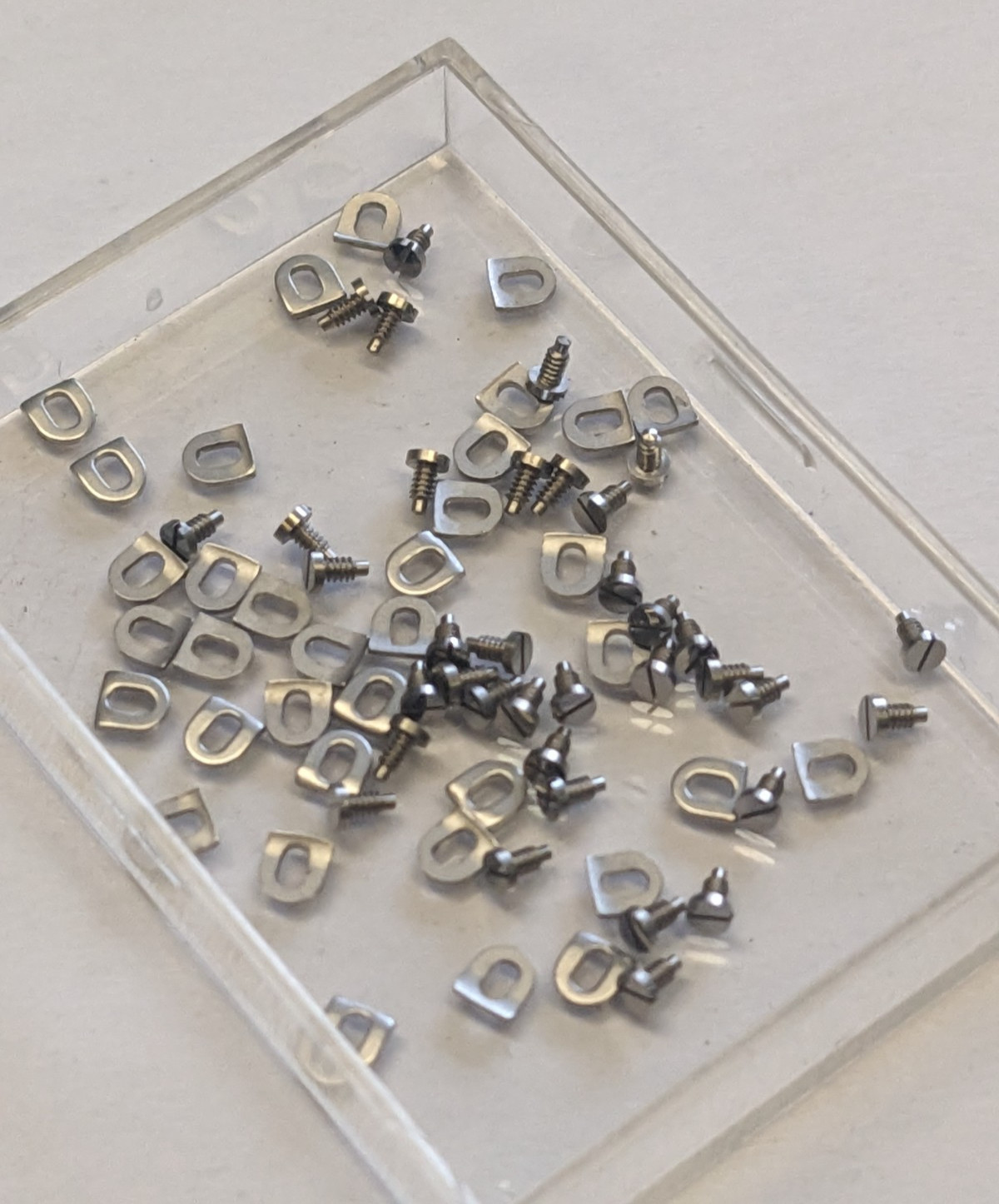 Felsa Caliber 690 screw + clamp asst of 72 pieces SWISS MADE x 1 asst