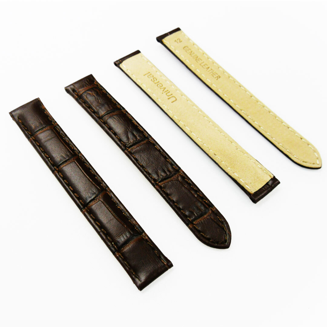 Watch Band Genuine Leather Alligator Grain (PADDED) fIt Cartier Watch 12X12MM