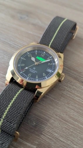 60s French Troops Parachute Bag Elastic Watch Strap 20mm 22mm Nylon Watchbands