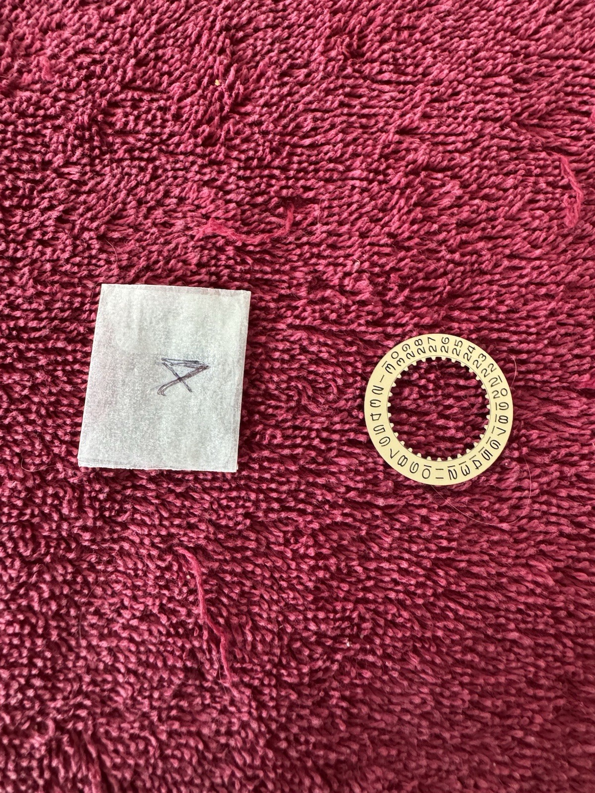 Genuine ROLEX Date Wheel – Caliber 3035 – Beige – Open 6 & 9’s. Submariner GMT