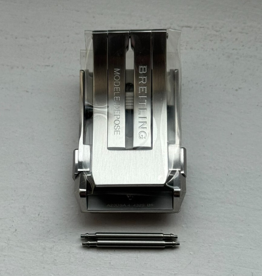 Genuine Breitling Steel Deployment Deployant Clasp Buckle 20mm Strap A20DSA.4
