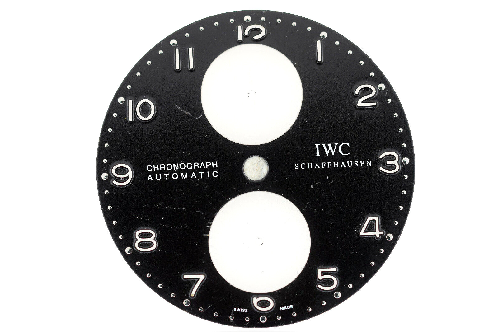 IWC Portuguese Chronograph Black Watch Dial 3714 34.3mm Panda (SO23)