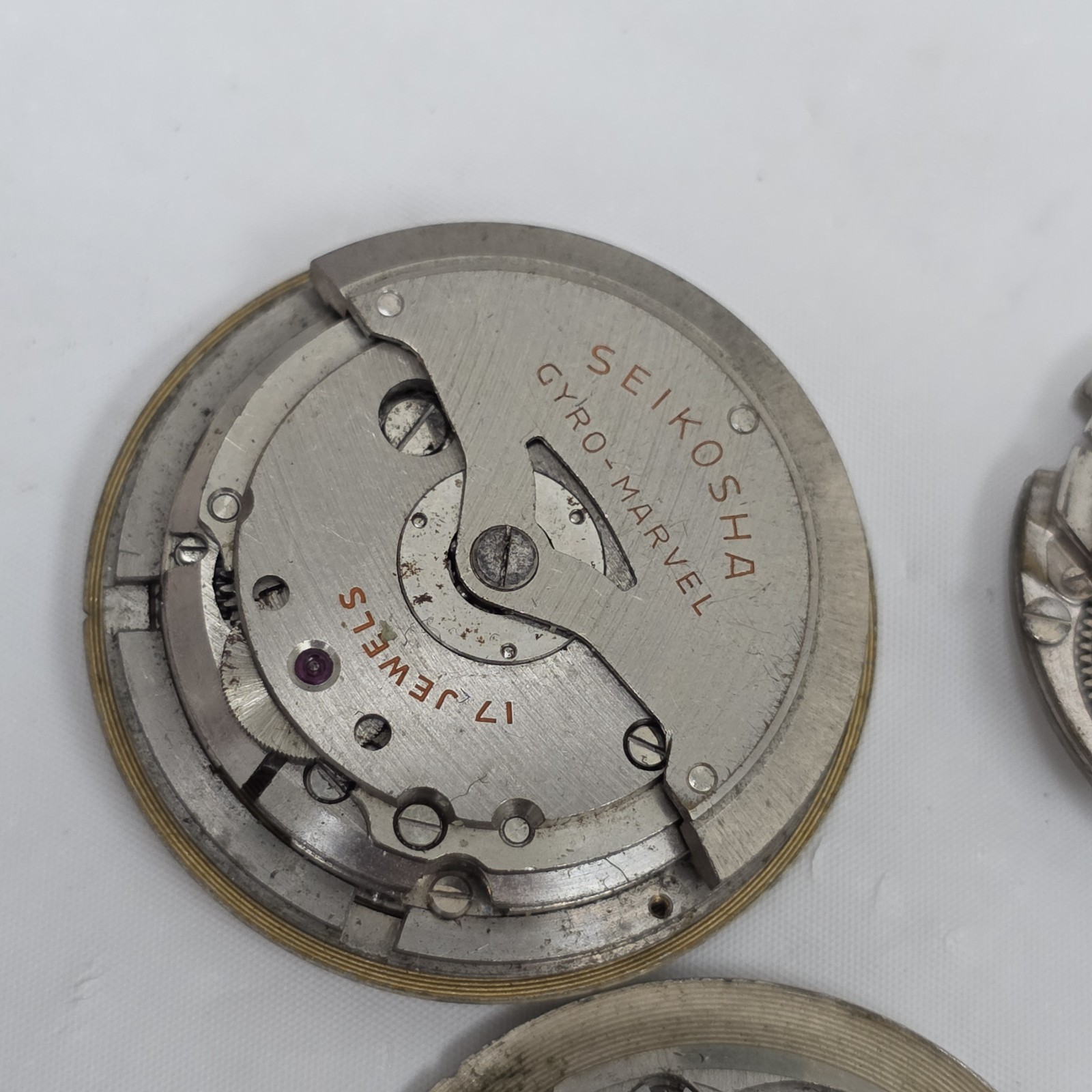 4 Seiko Movement Seikosha & Gyro Marvel Automatic Vintage Japan Parts/Repair