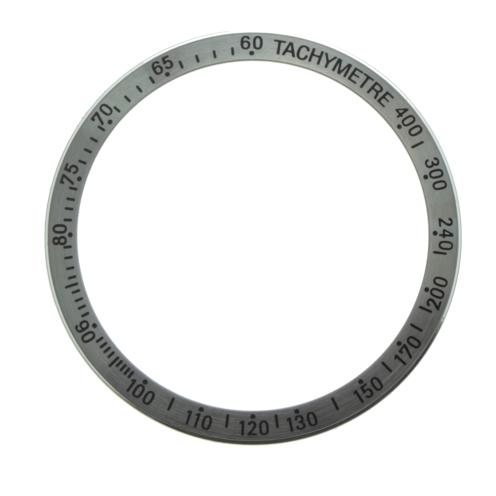 Genuine FORTIS bezel, steel, brushed with tachymetry for B-42 Cosmonauts 630.10.