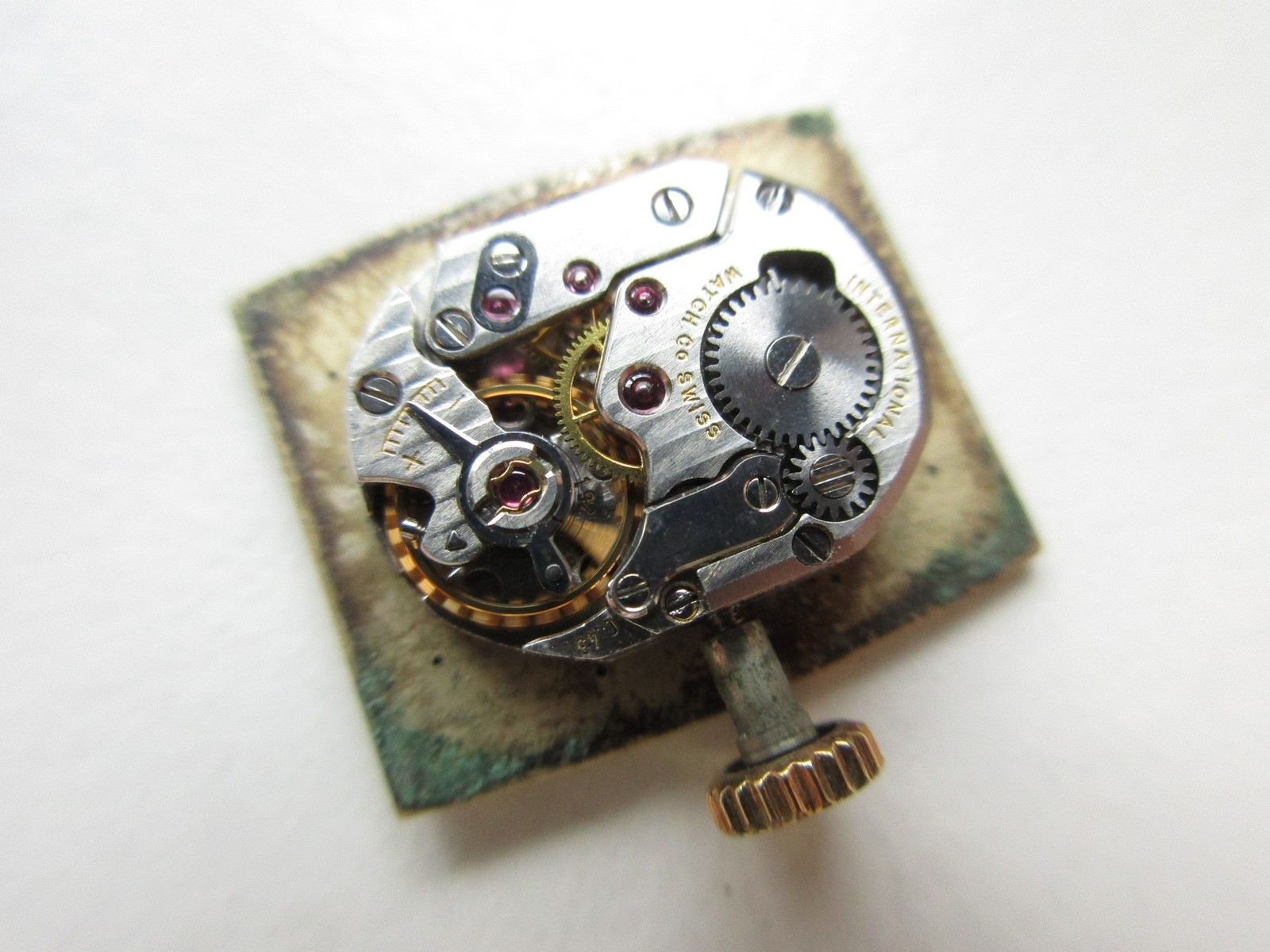 International watch co IWC cal. 431 Swiss watch movement & dial – running
