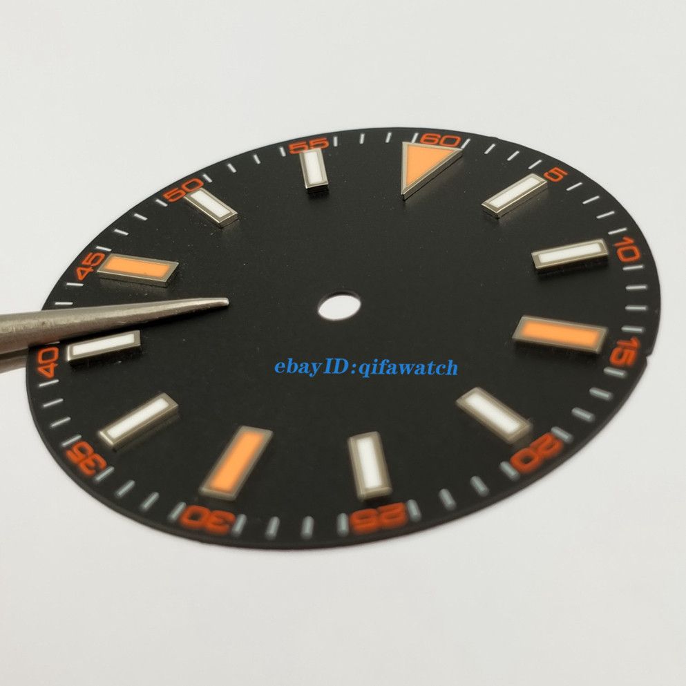 30.8mm Black Luminous Watch Dial For Miyota 8205 8215 821A DG2813 3804 movement