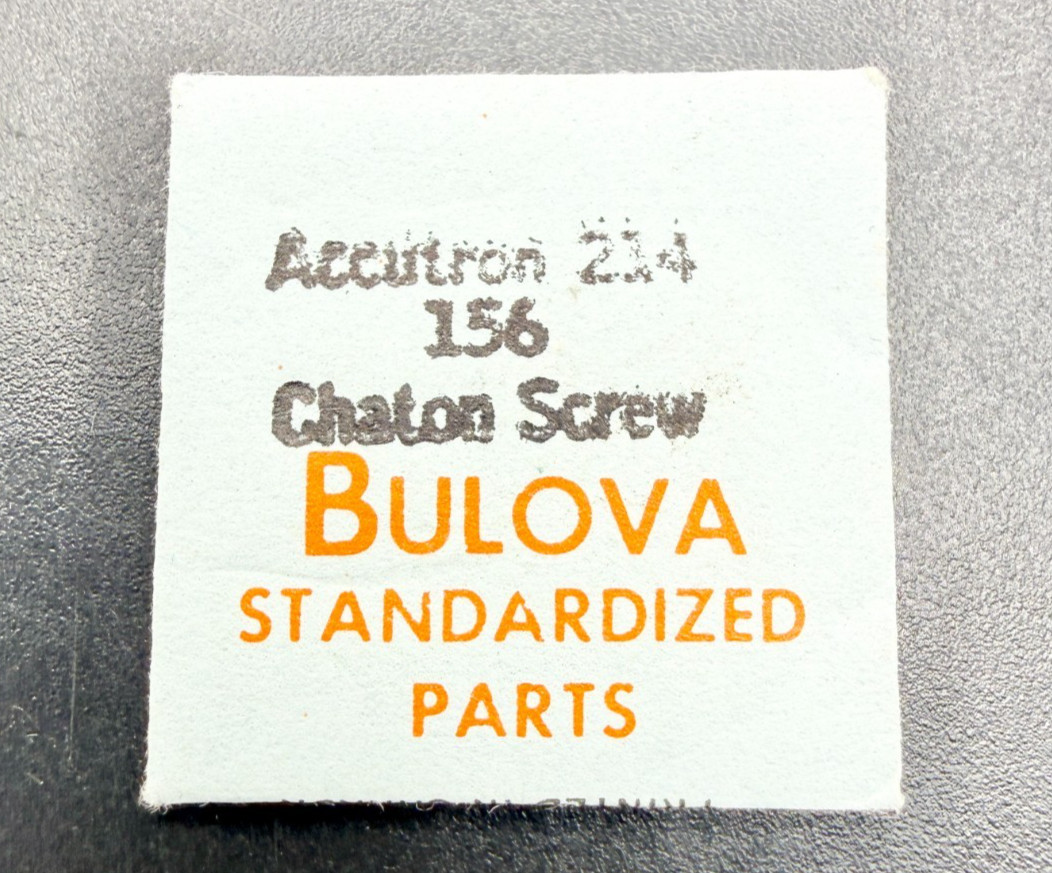 NOS Bulova Accutron 214 #156 Chaton Screw Watch Part