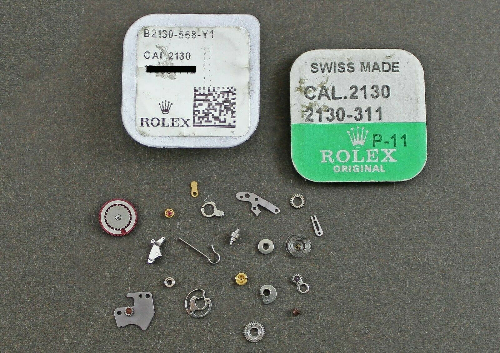 Genuine ROLEX watch movement parts for caliber 2130 & 2135. Sold separately.