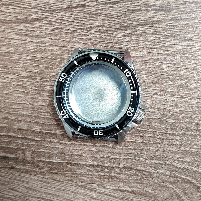 42MM 316 Steel Watch Case Resin Bezel Mineral for SKX007 for NH35/36/4R Movement
