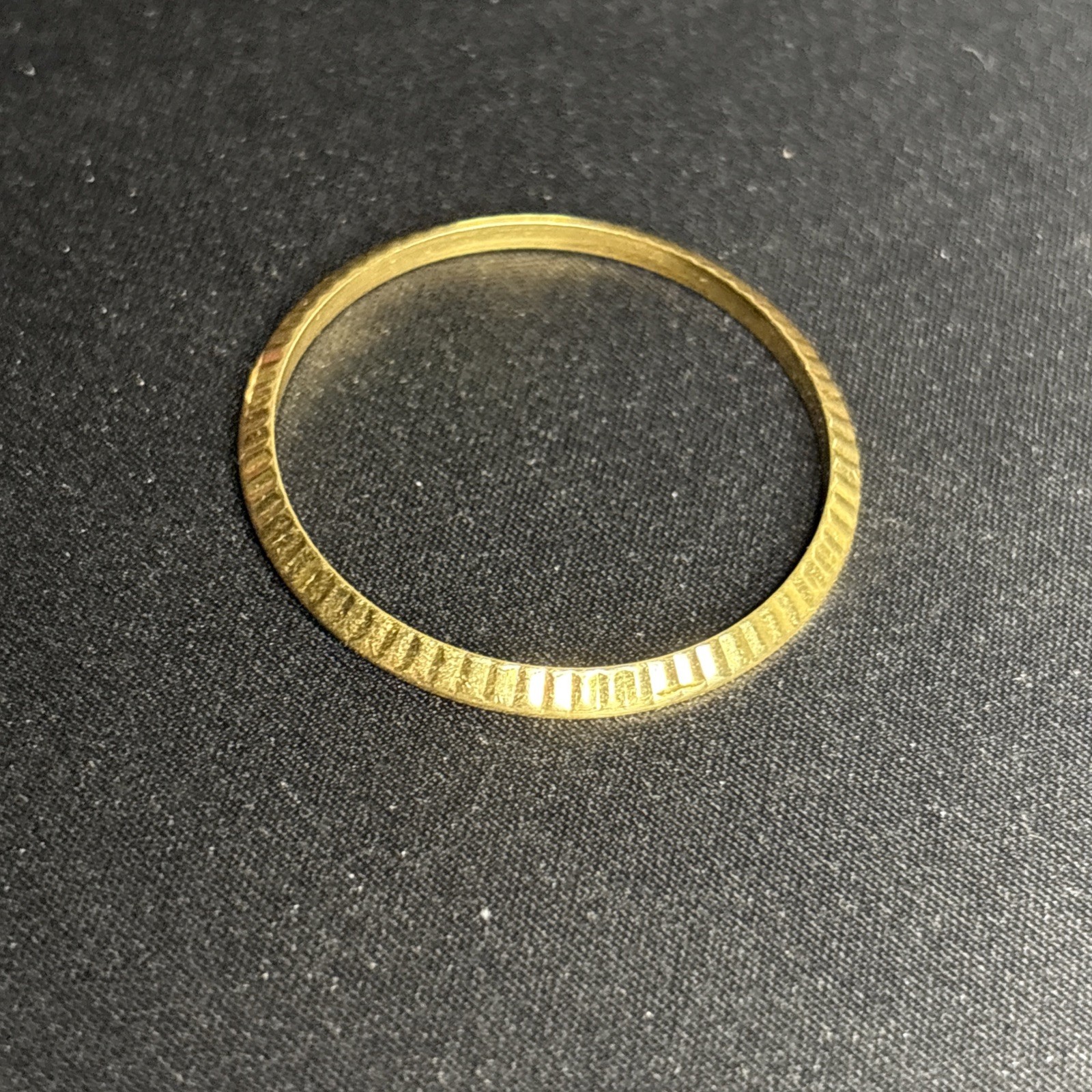 Genuine Rolex Datejust 36mm 18k Yellow Gold Fluted Bezel Authentic Part -2 Dents