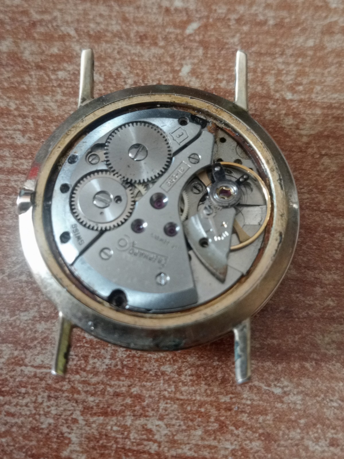 Eberhard ref. 11101 Plated Gold Cal. 263-12 (Not Running)