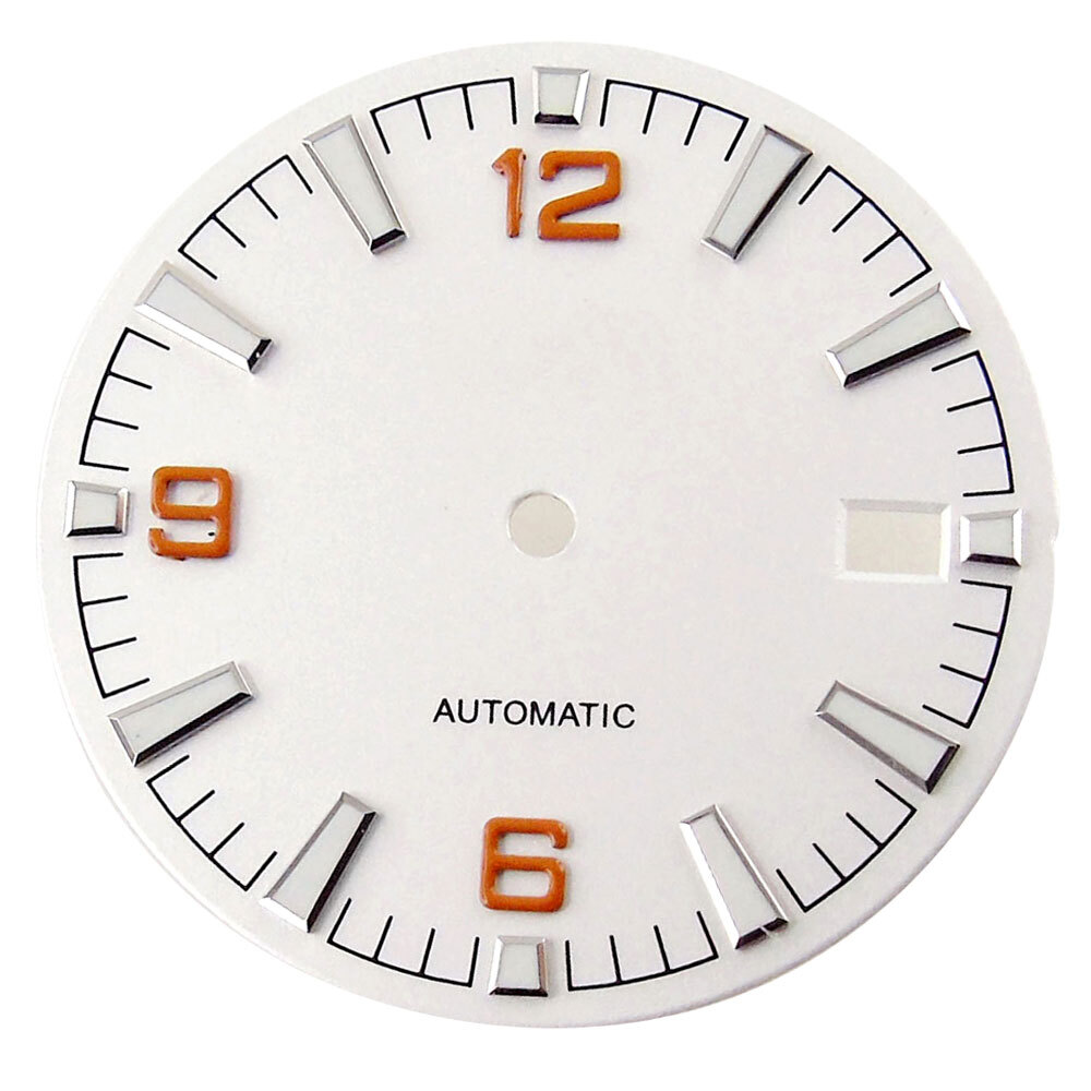 31mm sterile black watch dial Fit ETA 2836 2824 DG2813 3804 Miyota 8215 8205